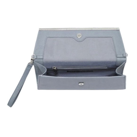 White House Black Market Suede & Leather Clutch - Picture 2 of 9